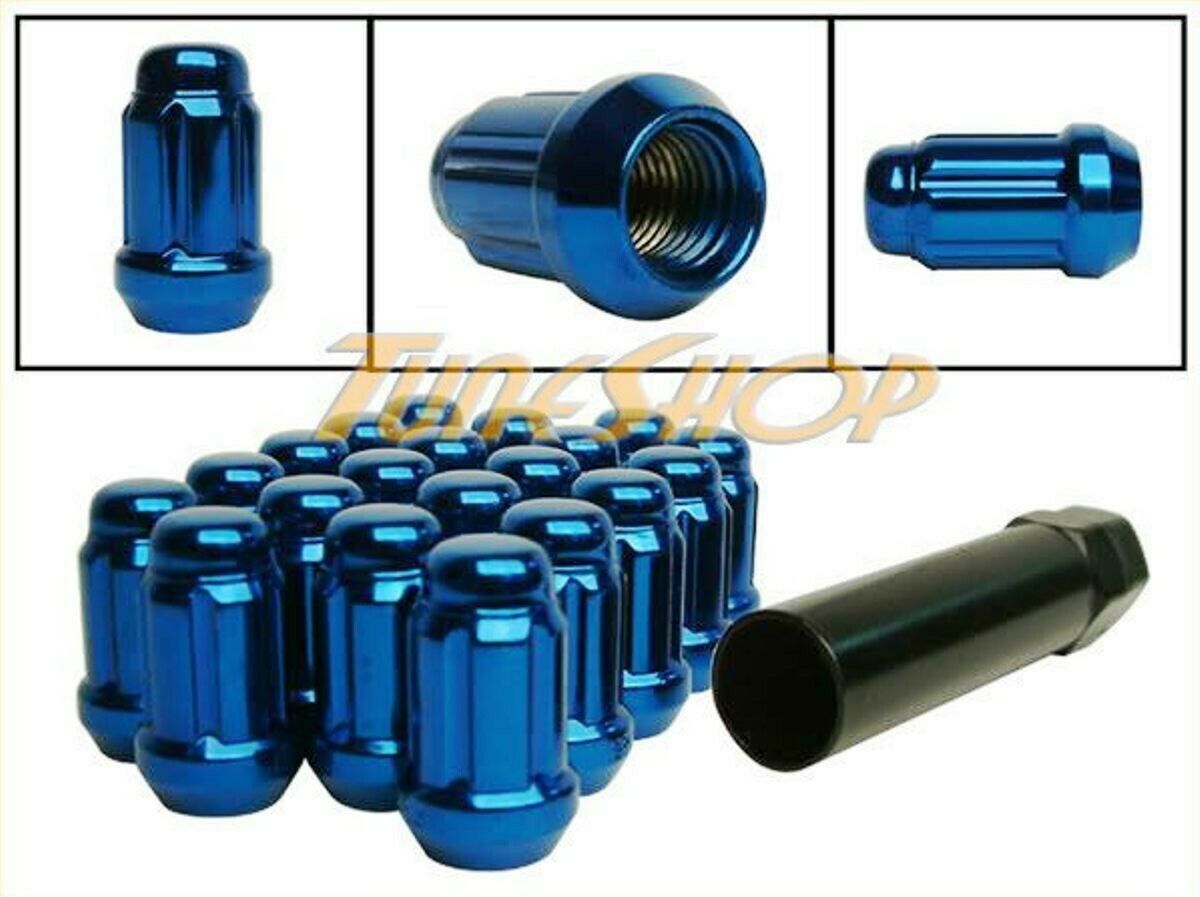 MUTEKI CLOSE END SPLINE TUNER LOCK LUG NUTS 12X1.25 1.25 ACORN WHEEL RIM BLUE N