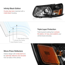 2003-2004 Subaru Forester XT XS [Factory Style] Headlights Lamps Replacement SET