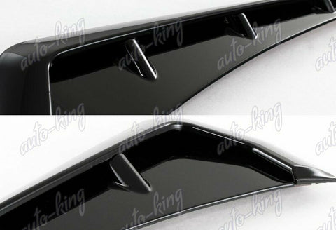 For 2016-2020 Honda Civic Glossy Black ABS Side Fender Vent Air Wing Cover Trim