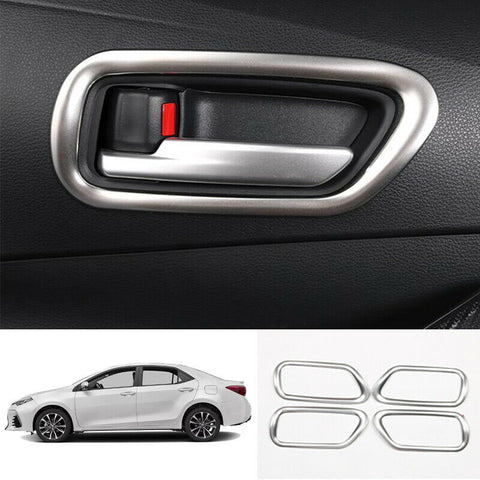 For Toyota Corolla 2019-2020 steel silver auto Interior door handle cover trim