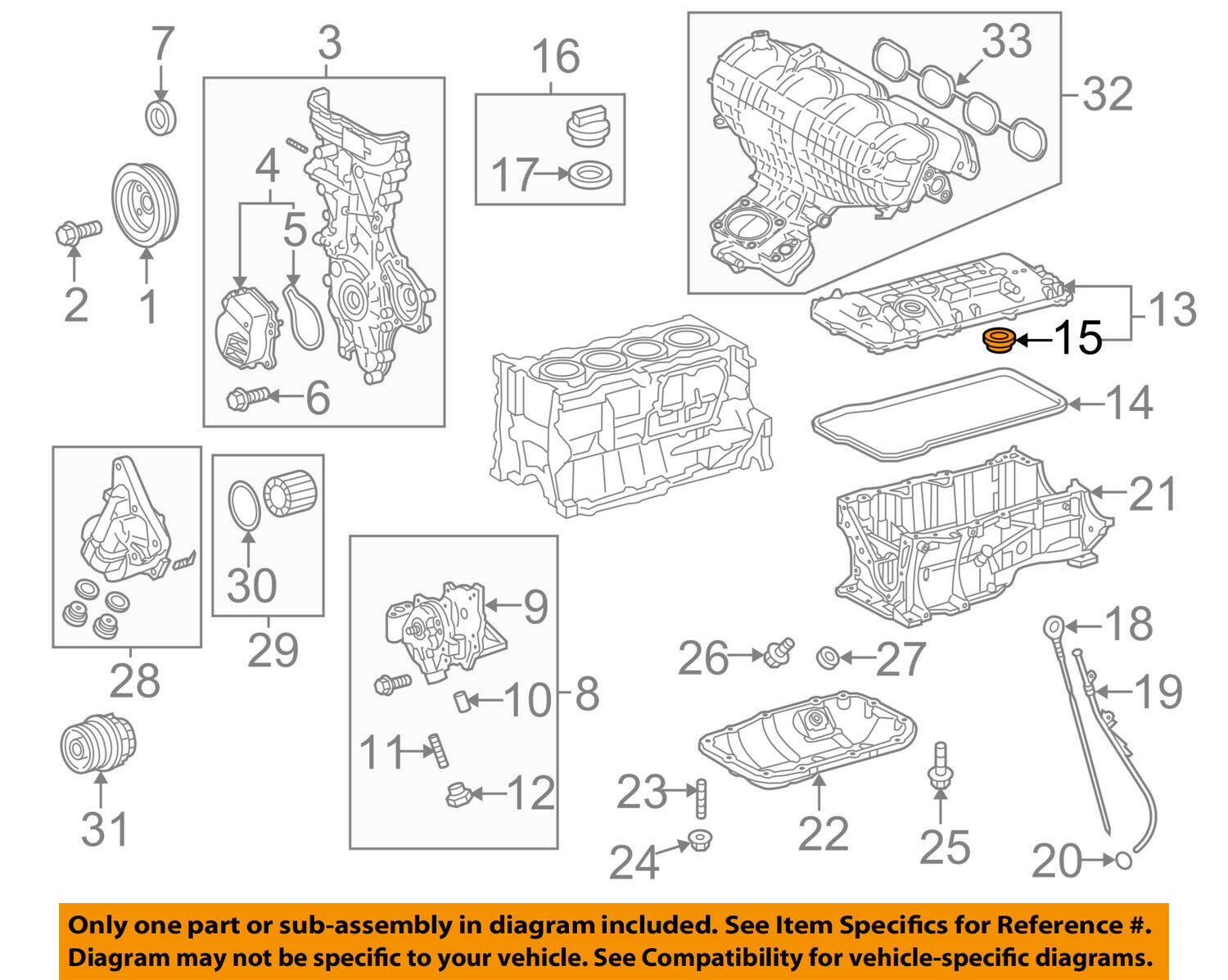 TOYOTA OEM Engine Parts-Valve Cover Seal 111930T020