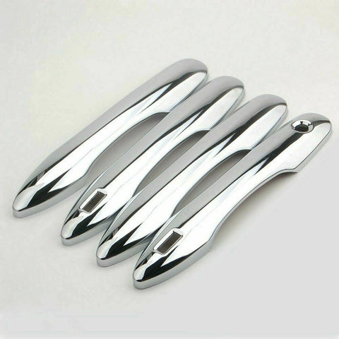 Silver Chrome Plated Door Handle Plastic Covers Protector For 19-20 Corolla