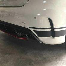 2 Matte Black Car Door Body Side Stripe Sticker Graphics Decal for Mercedes Benz