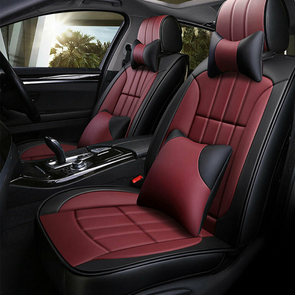 Universal Luxury Car Seat Cover PU Leather Cushions Protector 2020 New Year Gift