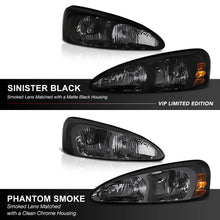 2004-2008 Pontiac Grand Prix [Sinister Black] Factory Style Headlights GXP GTP
