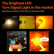 LASFIT 7443 7444 Front LED Turn Signal Light Blink Bulb for Toyota Nissan Honda