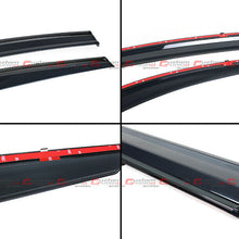 FOR 2020+ TOYOTA COROLLA 4DR SEDAN JDM SMOKED CLIP-ON WINDOW VISOR W/ BLACK TRIM