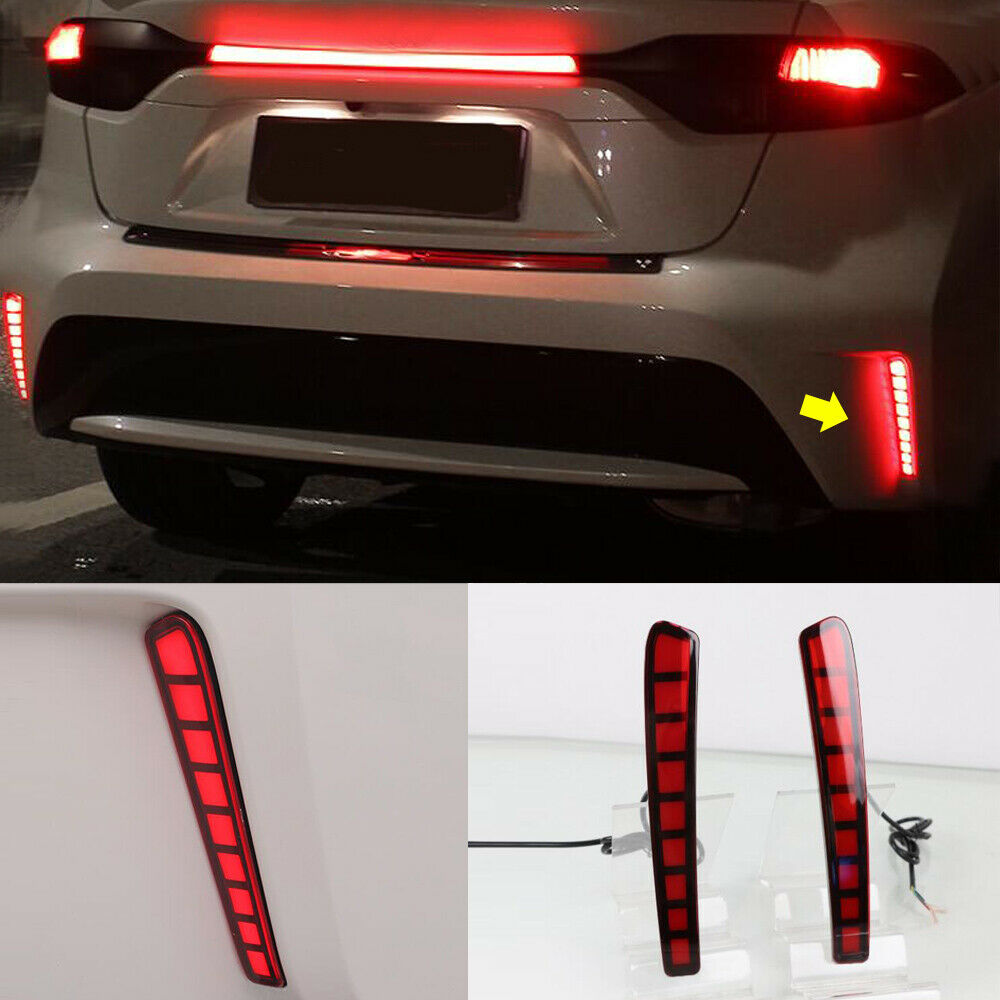 For Toyota 2020-2021 Corolla LED Rear Bumper Fog Light /Brake Light /Turn Signal