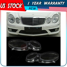 Headlight Lens Replacement Cover Left+Right For Benz W211 E350 300 200 2002-2008