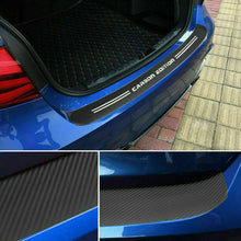 Accessories 4D Carbon Fiber Film Car Trunk Guard Plate Sticker Moulding Trim