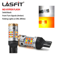 LASFIT LED Blinker Front Turn Signal Light No Hyper Flash 7443 7444 Bright Amber