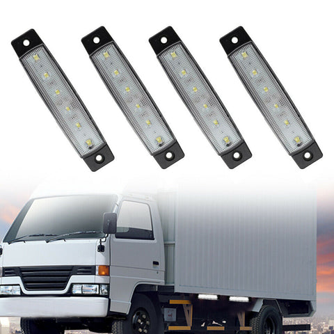 8X LED Rock Light For Jeep ATV Off road Underbody Lights Surface Mount White
