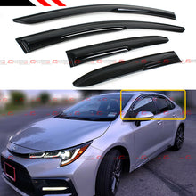 FOR 2020+ TOYOTA COROLLA 4DR SEDAN JDM 3D WAVY WINDOW VISOR RAIN GUARD DEFLECTOR