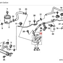 01-02 Acura MDX Power Steering High Pressure Feed Hose Pipe Line From Pump OEM