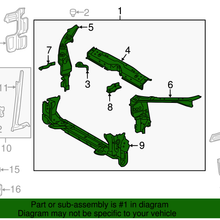 Genuine Toyota Radiator Support 53201-02330