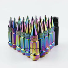 20pcs/set M12 x 1.25 Neo Chrome Lug Nuts Chromium Steel Steel Wheel Lug Nuts