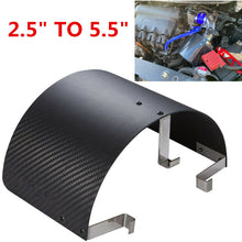 1Pcs Universal Car 2.5" TO 5.5" Carbon Fiber Look Air Filter Cover Heat Shield