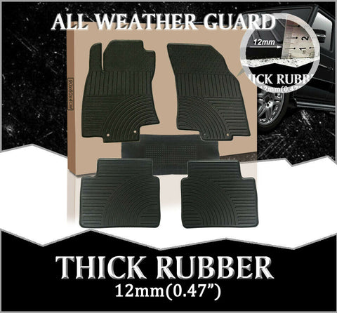 All Weather Floor Mats Customized For Nissan Rogue 2014-2020 Heavy duty Rubber
