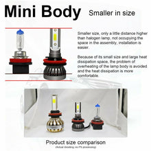 2X H11 H8 H9 LED Fog Light Conversion Kit Bulbs High Power 6000K 100W Headlight