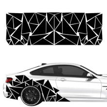 Gloss Black Geometric Triangle Car Body Sticker Vinyl Graphics Decal Decoration