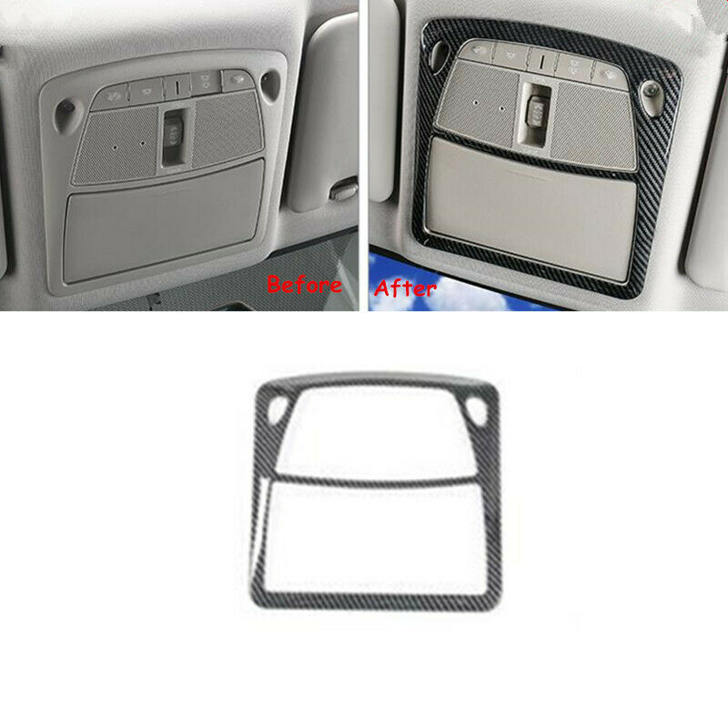 For Nissan Rogue X-trail 2014-2019 3X Front +Rear Reading Light Lamp Cover Trim