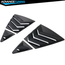 Fits 20-21 Toyota Corolla Window Louver Sun Shade Side Scoop 4PC Matte Black