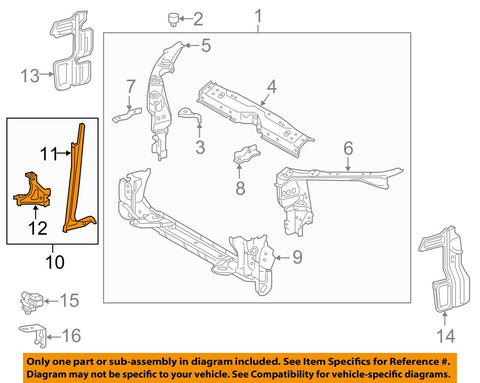 TOYOTA OEM 17-18 Corolla Radiator Support-Center Latch Support 5320802200