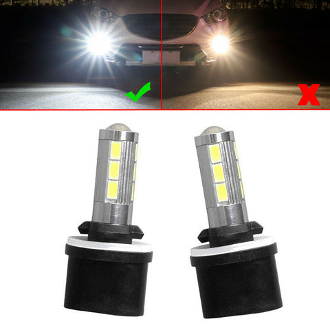 2x 880 White 6000K 28SMD Light 1920lm LED Bulbs Car Driving Fog Light Lamps