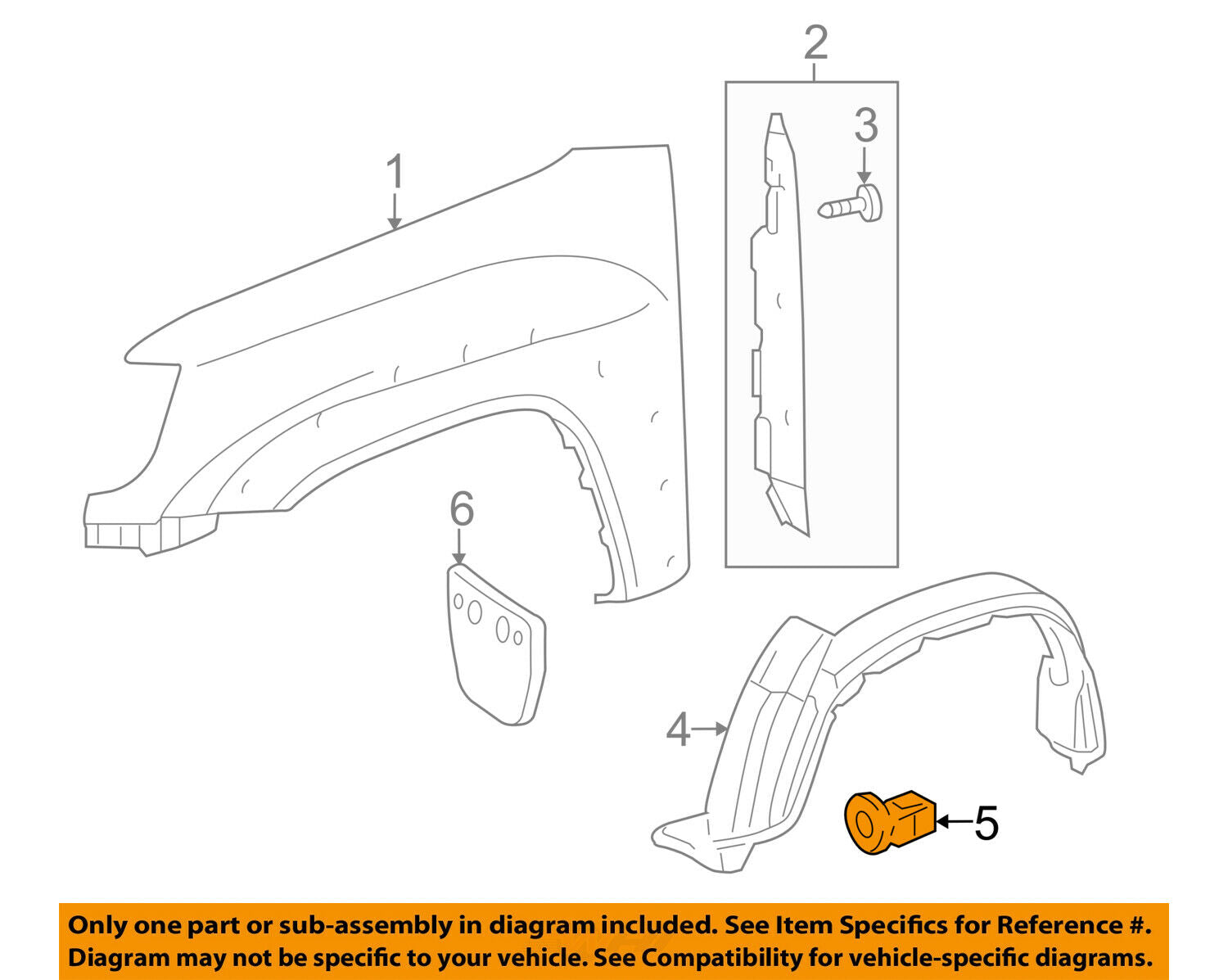 TOYOTA OEM Tundra Rear Fender Panel-Bed-Wheelhouse Liner Grommet 9018906236