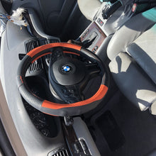 2020 New Black & Orange Slip On Style Steering Wheel Cover Perfect Fit Best Grip