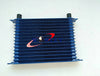 Universal 15 Row An-10an Universal Engine Transmission Oil Cooler BLUE