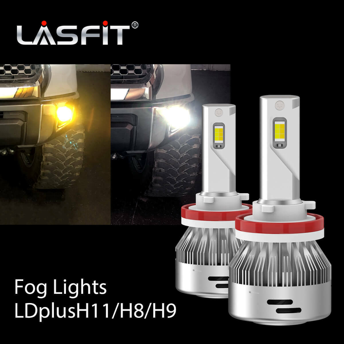 Switchback Dual Color LED Fog Light Bulbs Fit for Toyota Tundra 2014-2020 H11 2x