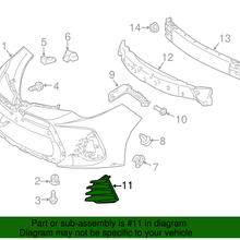 Genuine Toyota Bumper Cover Spacer Panel 81482-02671