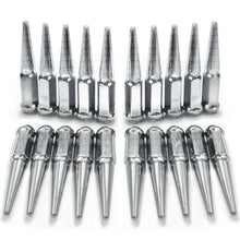 20 Spike Lug Nuts 12x1.25 fit Q50 Nissan Maxima GT-R Sylivia Subaru WRX Chrome