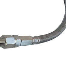 22" 3/8 Stainless Steel Leader Hose w/ Check Valve 3/8" npt Male to 3/8npt Male