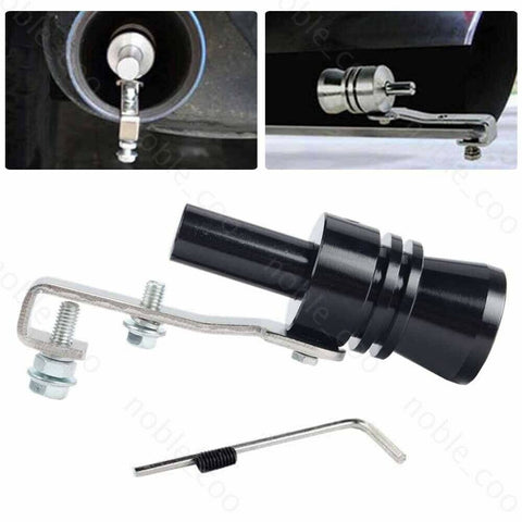 Aluminum Car Turbo Sound Whistle Exhaust Pipe Tailpipe Blow-off Valve Simulator