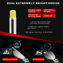 6-Sides H11 H8 H9 LED Headlight 360° Bulbs 6500K Conversion Kit White Lamp US
