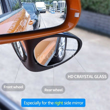 Dual Blind Spot Mirror Wide Angle For Car Right Rearview Adjustable