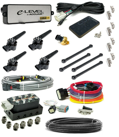 Accuair 3/8 AA-VU4 Manifold Air Valve E-Level Bronze Controller 50ft Hose preset