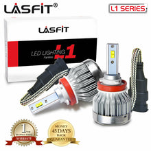 LASFIT H11 Cree LED Headlight Bulb Low Beam Fanless 6000K Pure White Free Return