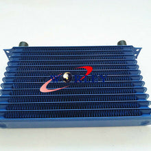 Universal 13 Row An-10an Universal Engine Transmission Oil Cooler BLUE