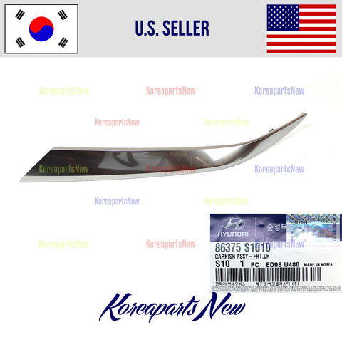 FRONT Grille Headlight Molding Left DRIVER side ⭐OEM⭐ Hyundai Santa Fe 2019-2021