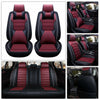 Luxury PU Leather Car SUV Seat Cover Protector Full Set 5-Sits Universal Cushion