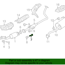 Genuine Nissan Exhaust Manifold Bolt And Spring 20606-8H30A