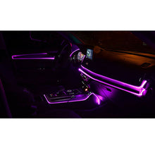 6.5FT LED Car Interior Decor Atmosphere Wire Strip Pink Light Lamp Accessories