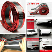 Car Interior Accessories Door Panel Red Carbon Fiber Vinyl Wrap Sticker Cover