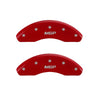 MGP Caliper Covers Set of 4 Front & Rear engraved for 2008-2020 Nissan Rogue-Red