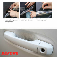 Door Handle Under Cup Anti Scratch Clear Paint Protector Film 8P For All Vehicle