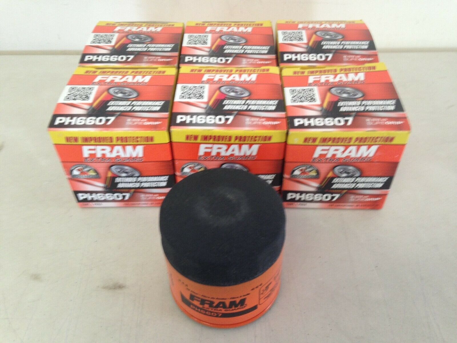 SIX(6) Fram PH6607 Oil Filter CASE fits TG6607 PH2876 51365 LF113 L14612 B1400