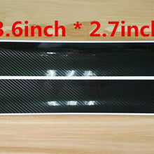 4x Car Sticker 5D Carbon Fiber Front Rear Door Sill Plate Protector Universal
